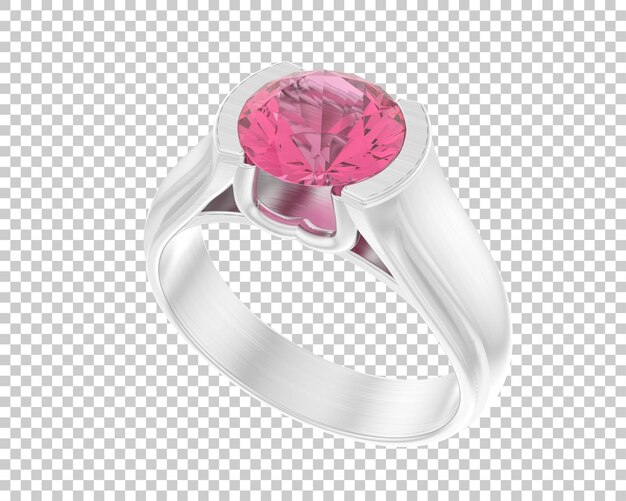 Ilustración de renderización 3D de joyas aisladas en el fondo