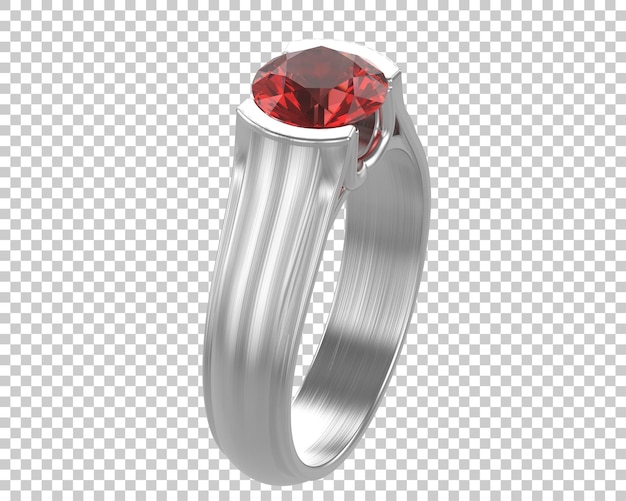 Ilustración de renderización 3D de joyas aisladas en el fondo
