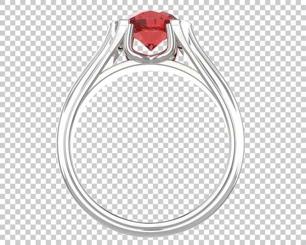 Ilustración de renderización 3D de joyas aisladas en el fondo