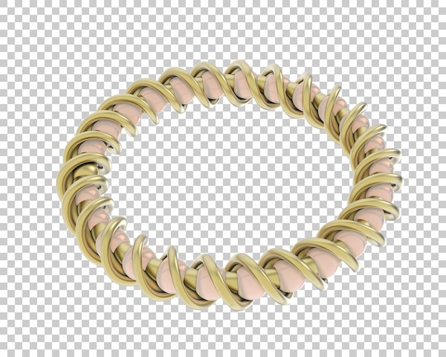 Ilustración de renderización 3D de joyas aisladas en el fondo