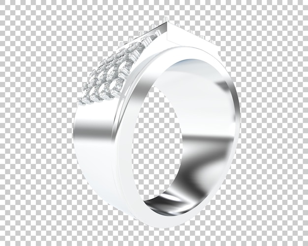 Ilustración de renderización 3D de joyas aisladas en el fondo