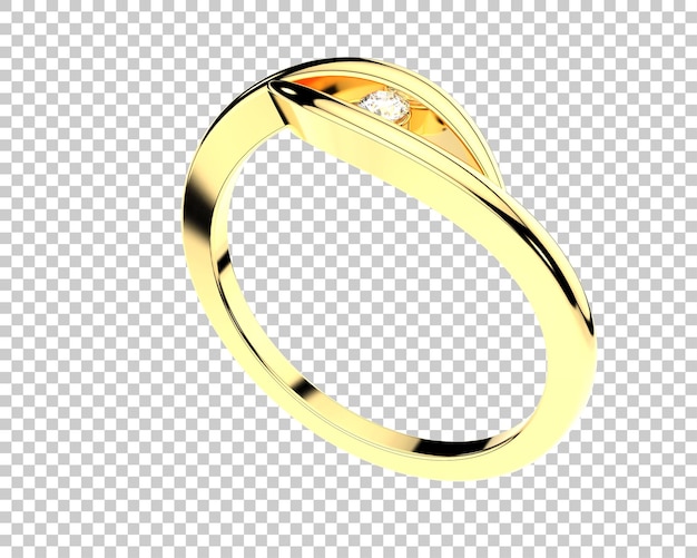 Ilustración de renderización 3D de joyas aisladas en el fondo