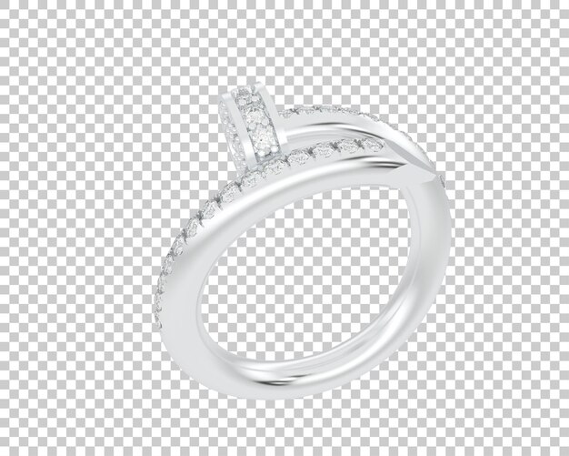 Ilustración de renderización 3D de joyas aisladas en el fondo