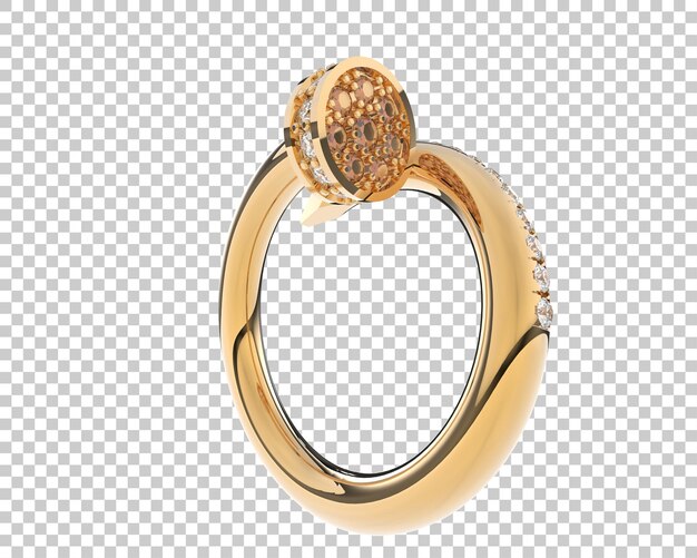 Ilustración de renderización 3D de joyas aisladas en el fondo
