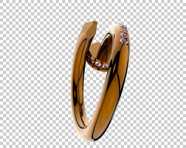 Ilustración de renderización 3D de joyas aisladas en el fondo