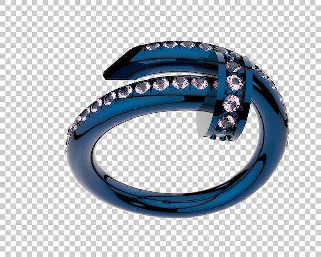 Ilustración de renderización 3D de joyas aisladas en el fondo