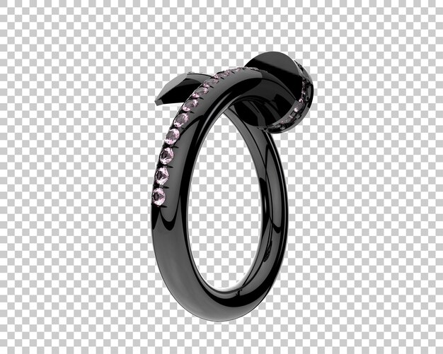 Ilustración de renderización 3D de joyas aisladas en el fondo