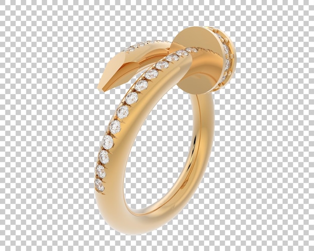 Ilustración de renderización 3D de joyas aisladas en el fondo