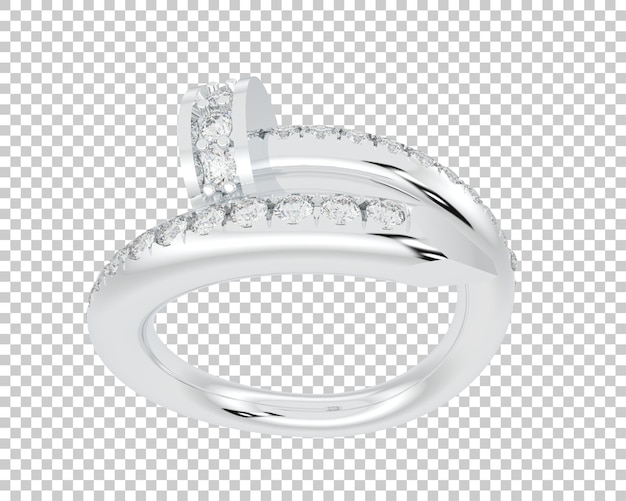 Ilustración de renderización 3D de joyas aisladas en el fondo