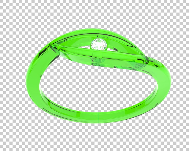 PSD ilustración de renderización 3d de joyas aisladas en el fondo