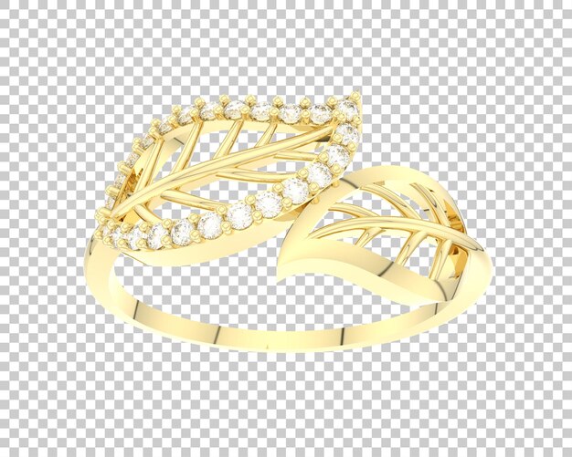 Ilustración de renderización 3D de joyas aisladas en el fondo