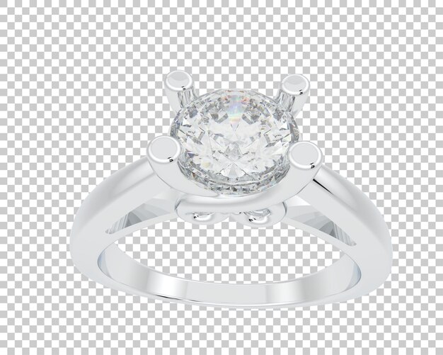 Ilustración de renderización 3D de joyas aisladas en el fondo
