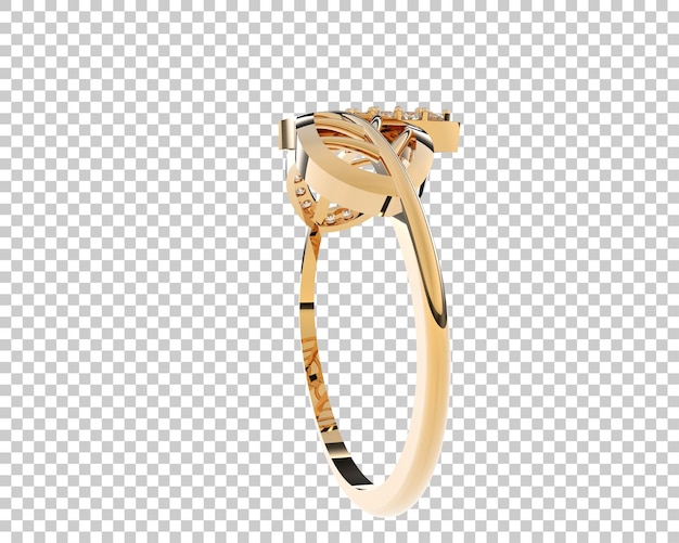 Ilustración de renderización 3D de joyas aisladas en el fondo