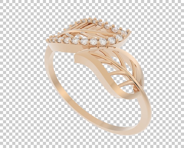 Ilustración de renderización 3D de joyas aisladas en el fondo
