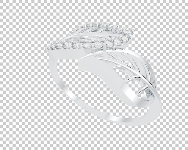 Ilustración de renderización 3D de joyas aisladas en el fondo