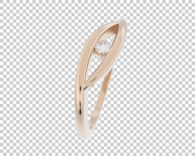 Ilustración de renderización 3D de joyas aisladas en el fondo