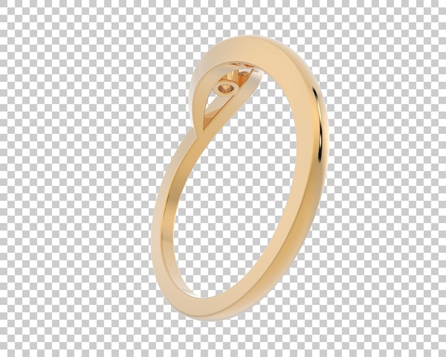 Ilustración de renderización 3D de joyas aisladas en el fondo
