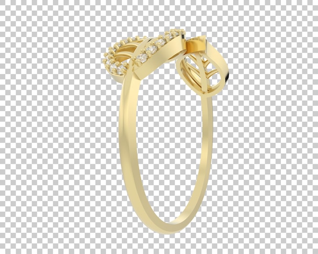 Ilustración de renderización 3D de joyas aisladas en el fondo