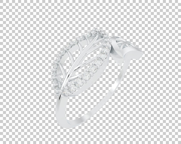 Ilustración de renderización 3D de joyas aisladas en el fondo