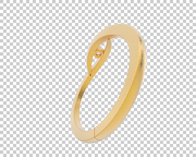 Ilustración de renderización 3D de joyas aisladas en el fondo