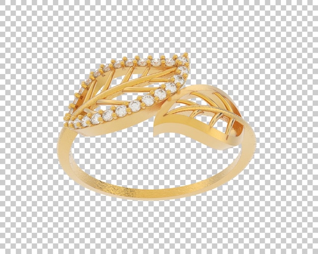 Ilustración de renderización 3D de joyas aisladas en el fondo