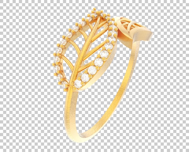 Ilustración de renderización 3D de joyas aisladas en el fondo