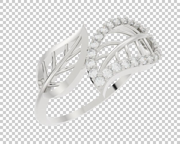 Ilustración de renderización 3D de joyas aisladas en el fondo