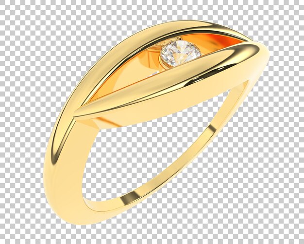 Ilustración de renderización 3D de joyas aisladas en el fondo
