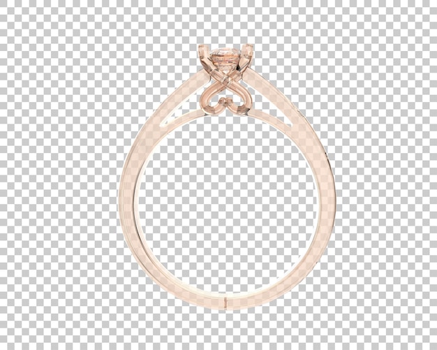 Ilustración de renderización 3D de joyas aisladas en el fondo