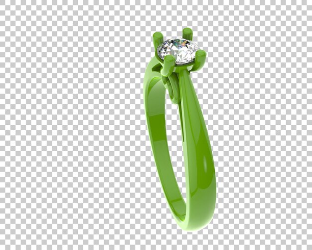 Ilustración de renderización 3D de joyas aisladas en el fondo