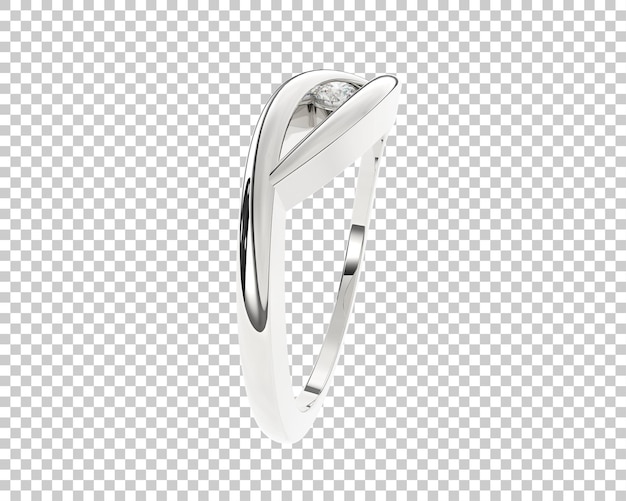 Ilustración de renderización 3D de joyas aisladas en el fondo
