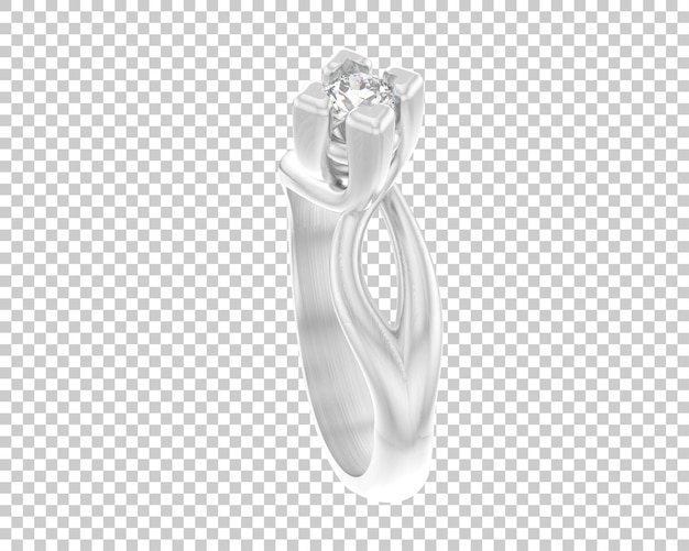 Ilustración de renderización 3D de joyas aisladas en el fondo
