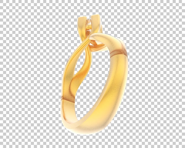 Ilustración de renderización 3D de joyas aisladas en el fondo