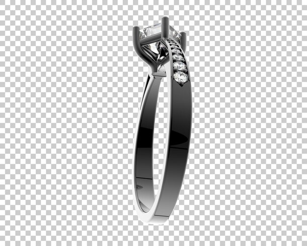 Ilustración de renderización 3D de joyas aisladas en el fondo