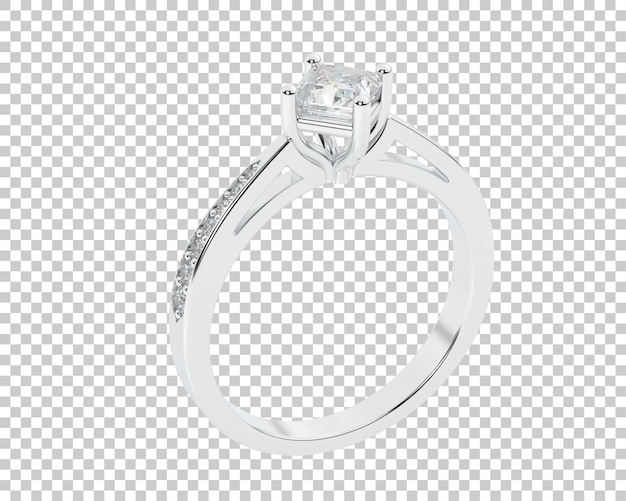 Ilustración de renderización 3D de joyas aisladas en el fondo
