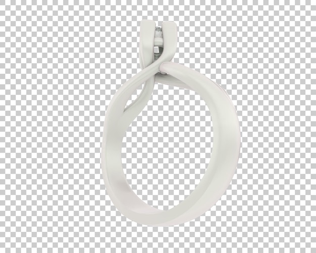 Ilustración de renderización 3D de joyas aisladas en el fondo