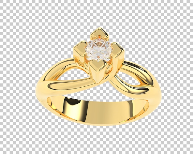 Ilustración de renderización 3d de joyas aisladas en el fondo