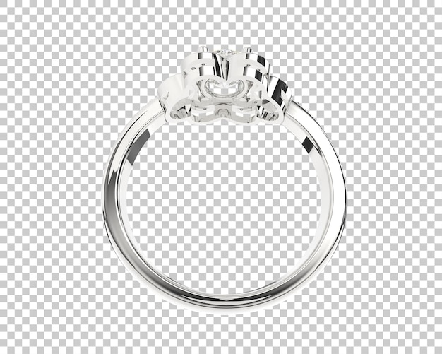 Ilustración de renderización 3D de joyas aisladas en el fondo
