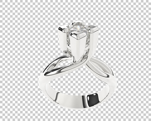 Ilustración de renderización 3D de joyas aisladas en el fondo