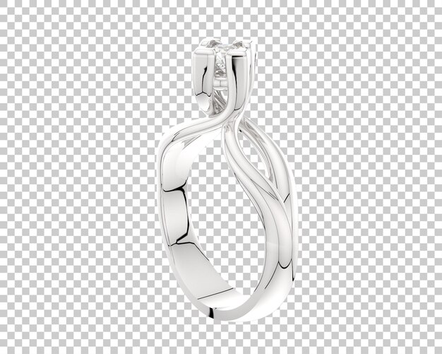 Ilustración de renderización 3D de joyas aisladas en el fondo