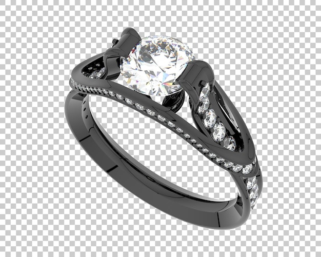 Ilustración de renderización 3D de joyas aisladas en el fondo
