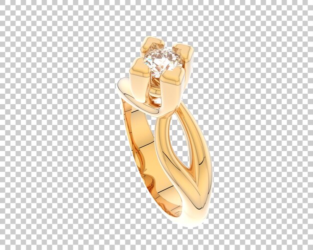 Ilustración de renderización 3D de joyas aisladas en el fondo
