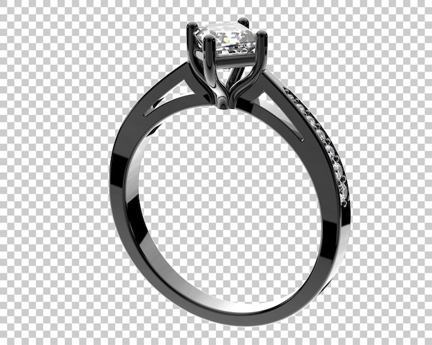 Ilustración de renderización 3D de joyas aisladas en el fondo