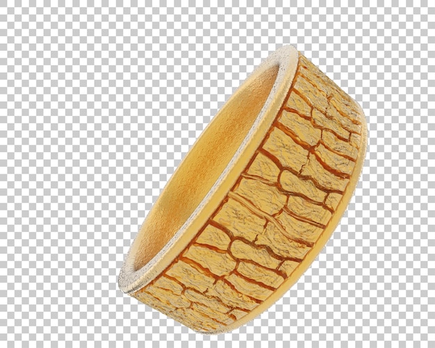 Ilustración de renderización 3D de joyas aisladas en el fondo