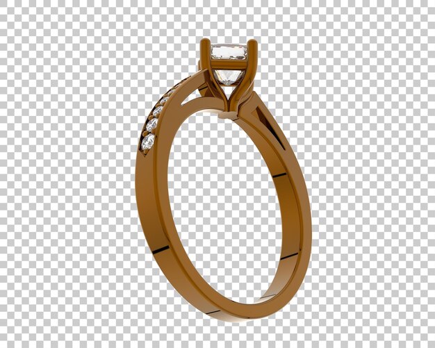 Ilustración de renderización 3D de joyas aisladas en el fondo