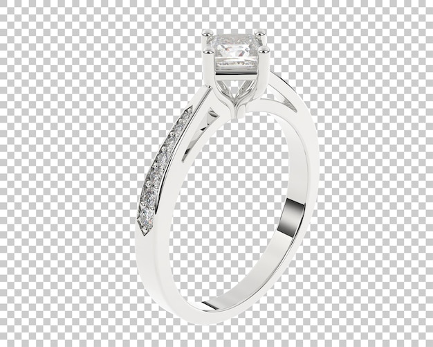 Ilustración de renderización 3D de joyas aisladas en el fondo