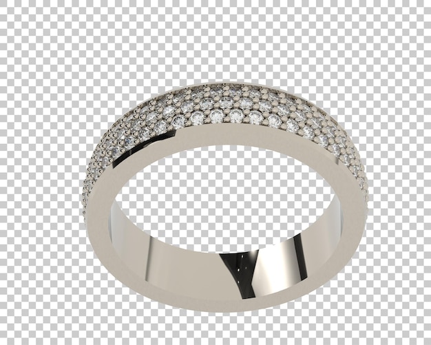 Ilustración de renderización 3D de joyas aisladas en el fondo
