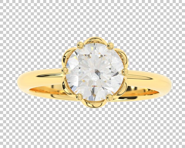 Ilustración de renderización 3D de joyas aisladas en el fondo
