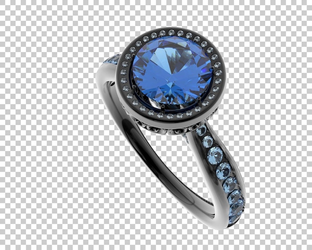 Ilustración de renderización 3D de joyas aisladas en el fondo