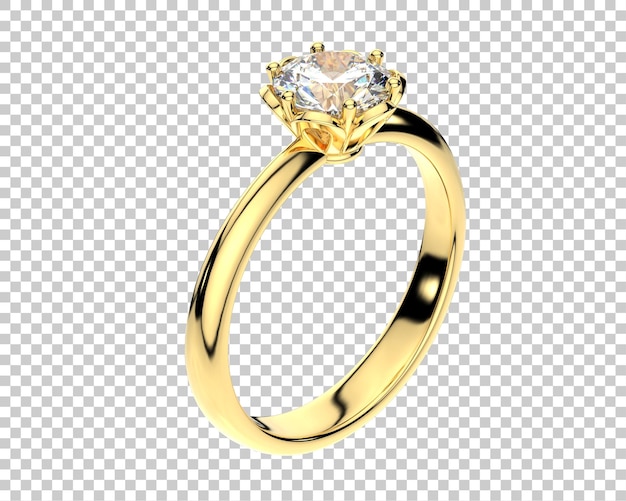 Ilustración de renderización 3D de joyas aisladas en el fondo